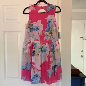 Cece brand new floral pink dress